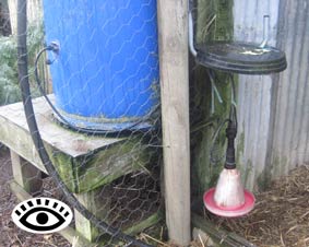  Photo of my BEC hanging drinker attached to a small water tank.