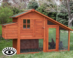 Photo of a commercially available chicken hutch