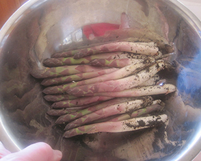 photo of asparagus spears in bowl