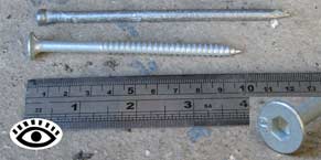 Nail and bugle baton screw - EYE