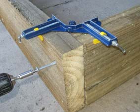 PHOTO - Screwing Raised Bed Frame Together